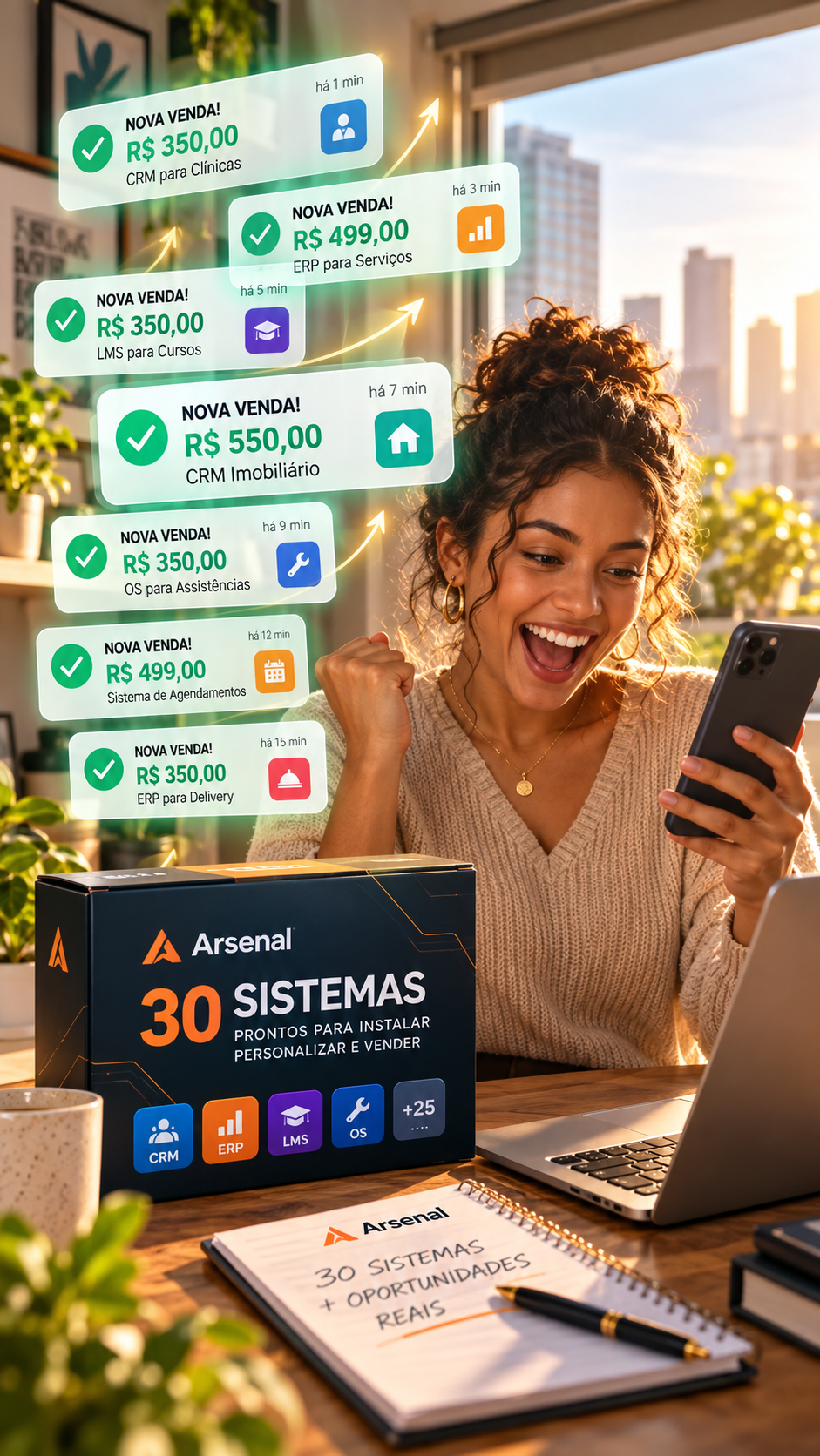 Criativo de sistemas para negocios locais